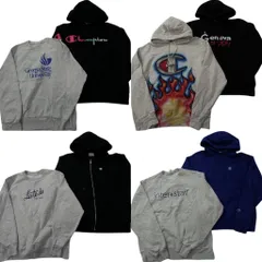 古着卸 まとめ売り チャンピオン Champion リバースウィーブ スウェット 8枚セット (メンズ L ) ジップパーカー 中古 古着 ND0411