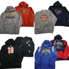 古着卸 まとめ売り プロチーム スウェット 8枚セット (メンズ XL ) スティーラーズ ブロンコス ブルズ NFL NBA 中古 古着 ND0460