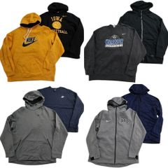 古着卸 まとめ売り ナイキ NIKE スウェット 8枚セット (メンズ XL ) ジップパーカー フーディー スウォッシュ 中古 古着 ND0454