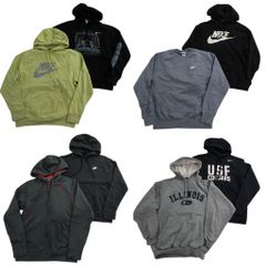古着卸 まとめ売り ナイキ NIKE スウェット 8枚セット (メンズ S ) ジップパーカー アーチロゴ スウォッシュ 中古 古着 ND0452