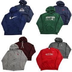 古着卸 まとめ売り ナイキ NIKE スウェット 8枚セット (メンズ L ) ジップパーカー フーディー カレッジ風 スウォッシュ 中古 古着 ND0448