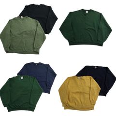 古着卸 まとめ売り 無地 スウェット 7枚セット (メンズ L ) イエロー グリーン ネイビー ブラック 中古 古着 ND0445
