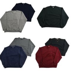 古着卸 まとめ売り 無地 スウェット 7枚セット (メンズ L ) グレー ネイビー ブラック ワインレッド 中古 古着 ND0443