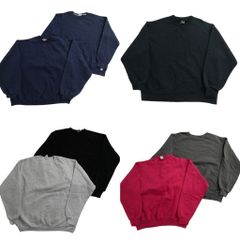 古着卸 まとめ売り 無地 スウェット 7枚セット (メンズ L ) ラッセル ネイビー ブラック ピンク グレー 中古 古着 ND0442