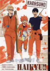 【中古】クリアファイル 烏野高校 ペイントスーツ3ポケットクリアファイル 「ハイキュー!!」