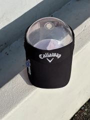 F Callaway キャロウェイ ロゴ ブラック サンキャップ サンバイザー ウール 帽子 ゴルフ