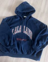 ポリス素材 ハーフジップ フーディー