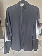 アディダス ジップアップ ジャケット フード ウィンドブレーカー L