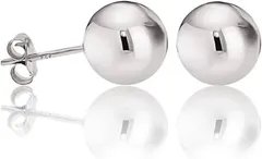 【人気商品】925 スターリングシルバー ピアス スタッ ローズゴールド ゴールド 14k イヤリング シルバー - ボールピアス レディースやメンズ (ケゼフ) KEZEF