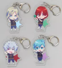 【中古】雑貨 [単品] QUARTET NIGHT 描き下ろしミニキャライラスト使用アクリルキーホルダー4個セット 「Blu-ray/DVD 劇場版 うたの☆プリンスさまっ♪ マジLOVEキングダム アニメイト特装版 QUARTET NIGHTバージョン」 同