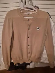 コム・デ・ギャルソン カーディガン ベージュ M サイズ