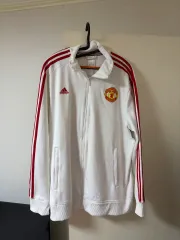 アディダス レア 必須アイテム MANCHESTER UNITED FC 白赤 ホワイト トラックジャージ ジャージ