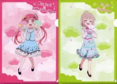 【中古】クリアファイル 種村小依＆リトルツインスターズ＆小之森夏音＆こぎみゅん A4クリアファイル2枚セット 「私に天使が舞い降りた!×サンリオキャラクターズ アトレ秋葉原に天使が舞い降りた!」