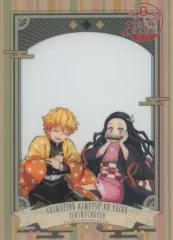 【中古】クリアファイル 竈門禰豆子＆我妻善逸 フォトフレーム風A5ミニクリアファイル 「鬼滅の刃 全集中展 -無限列車編・遊郭編-」 石川会場限定ver.