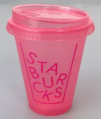 【中古】マグカップ･湯のみ ピンク リユーザブルコールドカップ 473ml 「スターバックスコーヒー」
