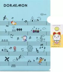 [중고] 클리어 파일 드라미 & 악보 / A4 클리어 파일 & 스티커 문구 어소트 [이치 반 쿠지 도라에몽 ~ 비밀 도구가 가득 ~] D 상