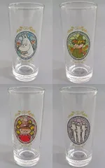 【中古】グラス 全4種セット 箔押し風アートグラス 「ムーミン」
