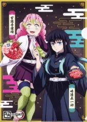 【中古】クリアファイル 蜜璃＆無一郎/行冥＆実弥＆小芭内 ufotable描き下ろしオリジナルA4クリアファイル 「牛角×鬼滅の刃 いざ、焼肉に全集中!キャンペーン～炭治郎たちと柱集結編～」 コラボメニュー注文特典