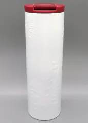 【中古】マグカップ･湯のみ ホリデー2014 シリンダータンブラー スノーフレーク 16oz 「スターバックスコーヒー」