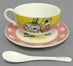 【中古】マグカップ・湯のみ 集合(ペールピンク) カップ＆ソーサー 「ムーミン」