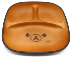 【中古】皿・ボウル リラックマ(フェイス) 木目調スクエアプレート 「リラックマ」 リラックマストア限定