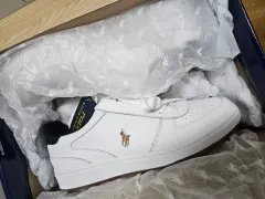 ポロラルフローレン 白 スニーカー 新品 出品