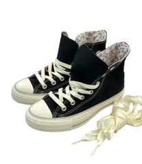 美品 コンバース ハイカットスニーカー × アースミュージックアンドエコロジー 花柄 5SD985 レディース SIZE 22.5 (S) CONVERSE