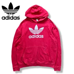 adidas アディダス 90s レッド パーカー トレフォイル ヴィンテージ