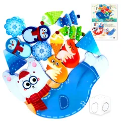 新品 バランスゲーム 立体ブロック 積み木 脳トレ グラグラゲーム 立体パズル 知育玩具 人気 対戦ゲーム 6歳以上 (しろくま)