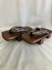 紳士用バランス下駄　焼き桐　2枚歯　フリーサイズ　27.0cm 新品