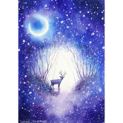 原画）静かな雪【A5サイズ／水彩画／#2922】 - メルカリ