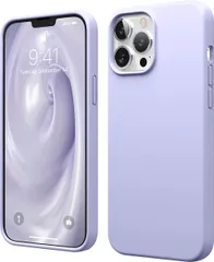 CASE SILICONE ] 対応 対応 アイフォン13プロマックス Max Max パープル Pro 13 iPhone iPhone13ProMax [ 携帯ケース シンプル スマホカバー 耐衝撃 カバー シリコンケース 薄い スリム 衝撃吸収 スマホケ