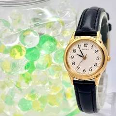 【美品/新品電池】SEIKO セイコー レディース 腕時計 ゴールド 7N01-6880 954530 新品ベルト