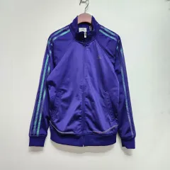 アディダス 3本線 トラックジャージ PURPLE パープル Mサイズ