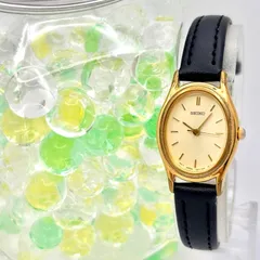 【新品電池】SEIKO セイコー レディース 腕時計 ゴールド オーバル 1N01-5E40 310069 新品ベルト