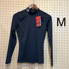 メンズヒートギアコンプレッション長袖モックシャツ M（1369606）