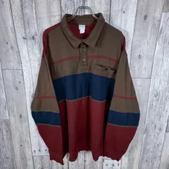 OLD Haband Casual Joe 90s ヴィンテージ ブラウン プルオーバー  ヘンリーネック スウェット スエット トレーナー メンズ 3L サイズ