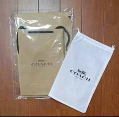 COACH コーチ 長財布用 箱 ショッパー 紙袋 保存袋 巾着 3点セット ラッピング