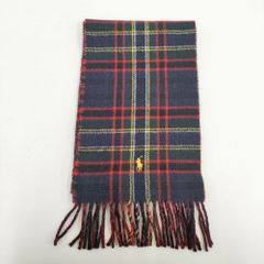 美品】ポロラルフローレン ポロベア マフラー チェック スキー