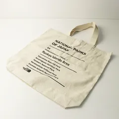 美品 ザノースフェイス THE NORTH FACE ナショナルパークスオーガニックコットントートバッグ＼ナチュラル キナリ【2400014654110】