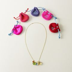 MARIE HELENE DE TAILLAC 22K チェーン ネックレス シトリン ファイアオパール ミルキーアクアマリン ペリドット |【2400014611267】