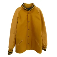 SKOOKUM スクーカム BEAMS PLUS ビームスプラス 別注 サーコート スタジアム ジャケット スタジャン イエロー系 42【中古】