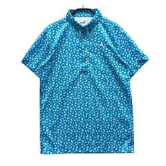 サイズ：M PUMA GOLF プーマゴルフ  半袖ポロシャツ 総柄 ブルー系 [240101564820] ゴルフウェア メンズ ストスト