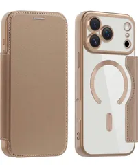 ★iPhone 17 pro max ケース 手帳型 magsafe対応 背面 透明 クリア 財布型 アイフォン 17 プロマックス ケース マグセーフ 手帳 ワイヤレス充電対応 カード入れ PU革