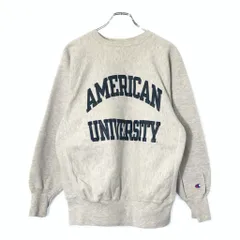 90年代 USA製 Champion チャンピオン REVERSE WEAVE リバースウィーブ スウェット カレッジ グレー(メンズ LARGE)中古 古着 V9361