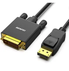 ★BENFEI DisplayPort to DVI 1.8m ケーブル 1080P@60Hz オス - オス金メッキコードケーブル Lenovo、Dell、HP およびその他のブランド用