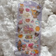 キティ　サンリオ　Sanrio  日焼け　キティ　クロミ　ポムポムプリン　サンリオキャラクターズ　ドロップジェリーシール