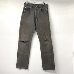 【中古】95s LEVI'S 501 ブラックデニム 501-0660 刻印653 W29 L34 USA製 デニムパンツ リーバイス[17]