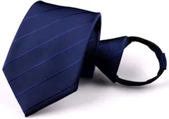 Best item(ベスト アイテム) ネクタイ ワンタッチ 10秒装着 日本製 メンズ ビジネス フォーマル 8cm 手洗い可 (59_ネイビー ストライプ,  Free Size)