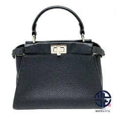 FENDI フェンディ グレー系 セレリア ピーカブー アイコニック ミニ ハンドバッグ 2WAYショルダーバック カバン 鞄 ブランド